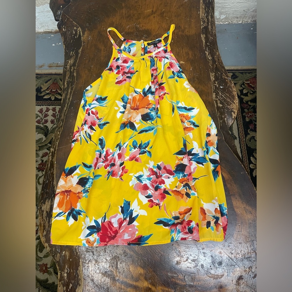 Paper moon small floral halter top
